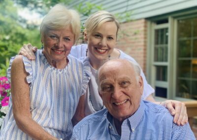 Katie with nieces and nephews