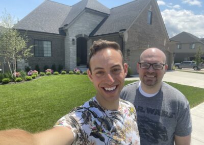 Alex & AJ celebrating a holiday